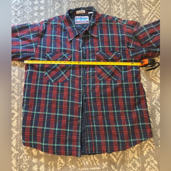 Himalayas brand Blue and Red Plaid flannel Men's Shirt/jacket size 2X (SKU 131) - Picture 6 of 8